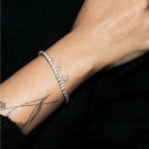 Dorsey KATE RIVIÈRE BRACELET IN 3MM LAB WHITE SAPPHIRE